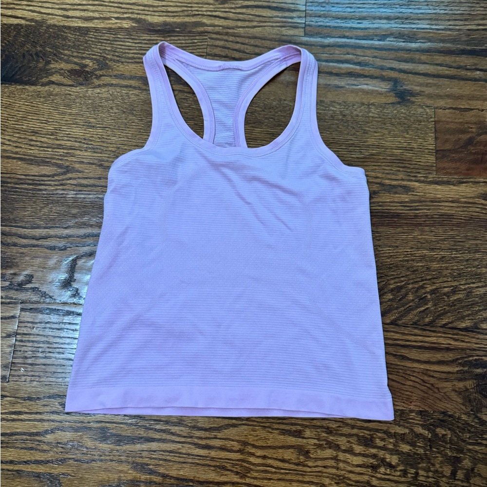 Pink Lululemon Size 6 Racerback Tank Top